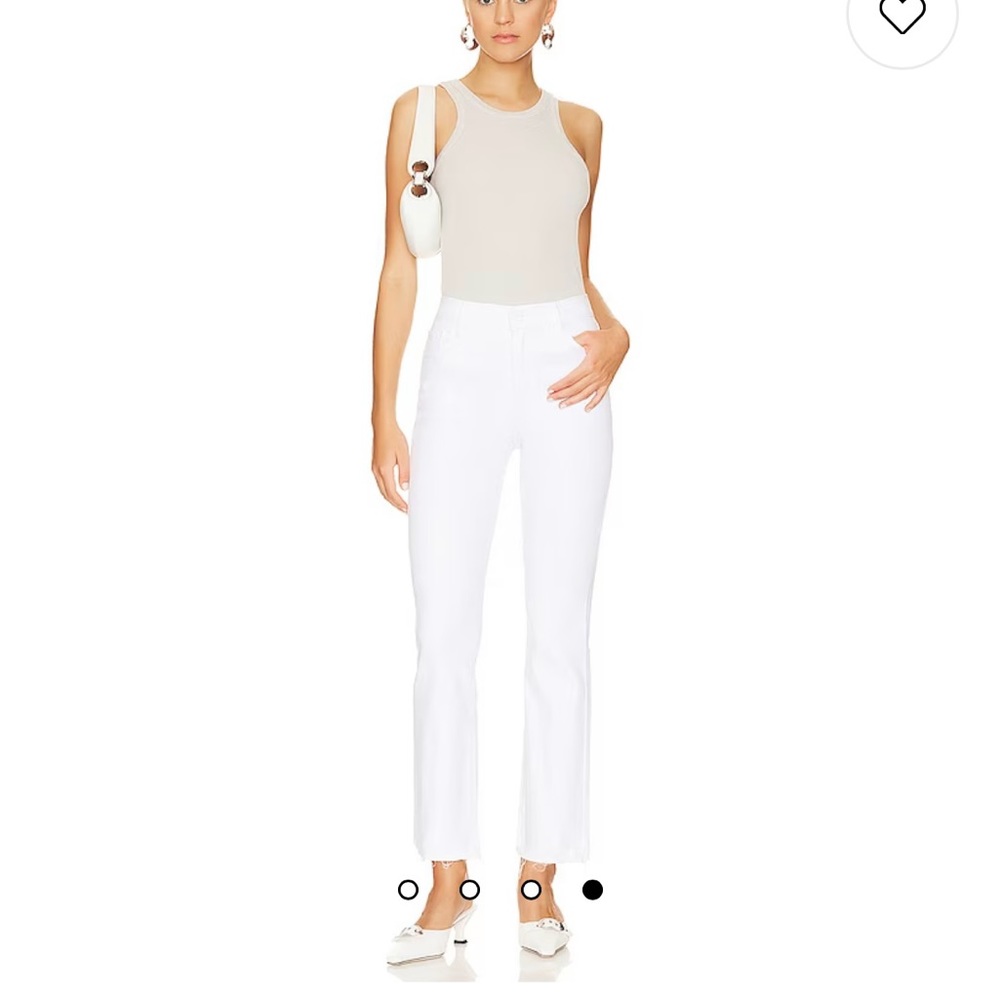 NWT Pistola Lennon Slim Fit High Rise Boot cut jeans. White. Size 27